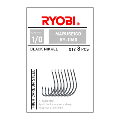 Ryobi RY-1060 MARUSEİGO Black Nikel Olta İğnesi