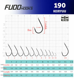 Fudo 1901 KEIRYUU-BN (Black Nikel) Olta İğnesi