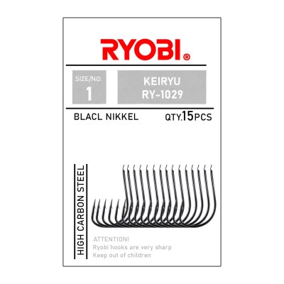 Ryobi RY-1029 KEİRYU Black Nikel Olta İğnesi
