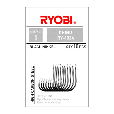 Ryobi RY-1024 CHİNU Black Nikel Olta İğnesi