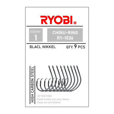 Ryobi RY-1026 CHİNU RİNG Black Nikel Olta İğnesi