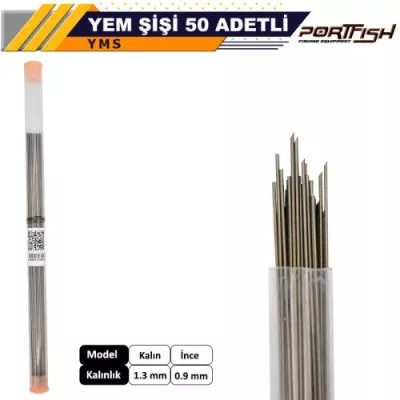 Portfish Yem Şişi Adet 1,3-0,9 &