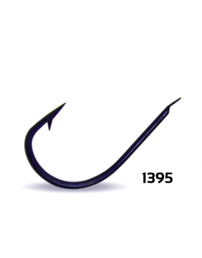 Youvella 1395 Siyah Kısa Pala Çapraz Olta İğnesi #2 nu.