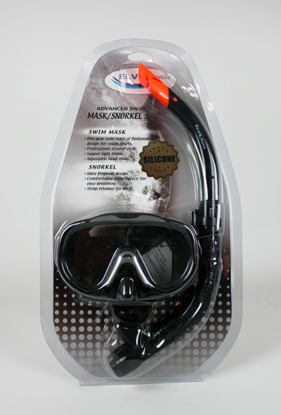 Elve E-M16 SN6 Maske Şnorkel Set Silikon