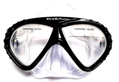Elve M49 Silikon Tempered Glass Dalış Maskesi