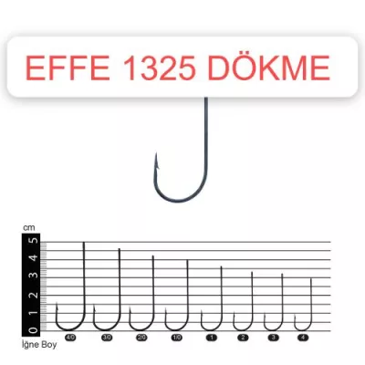 02-Effe-1325-1-1/0-2/0-3/0 (Adet) Lüfer İğnesi