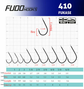 Fudo 4101 FKSE-BN (Black Nikel) Olta İğnesi