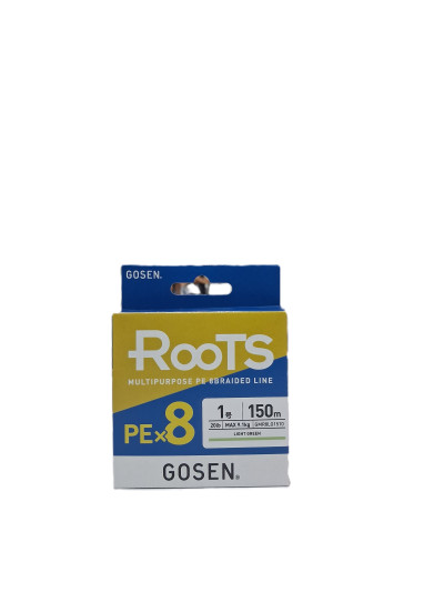 Gosen X8 Roots PE#1 (0,165 mm.) 150 mt. A. Yeşil İp Misina