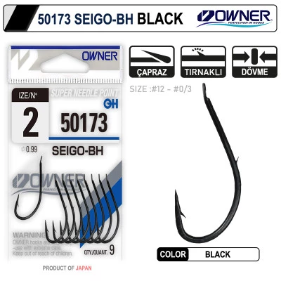 Owner 50173 Seigo-Bh Black Olta İğnesi