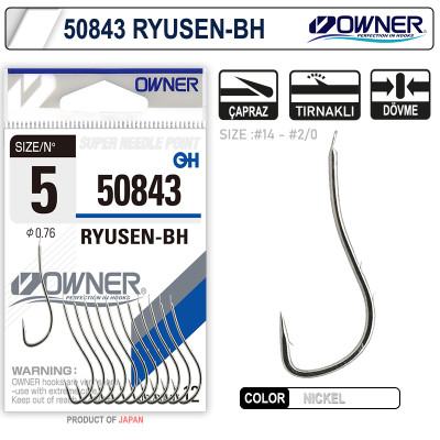 Owner 50843 Ryusen-Bh White Olta İğnesi