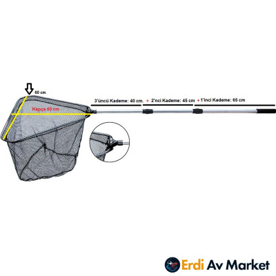 Remixon LND-04 Üçgen Fileli Balıkçı Kepçesi