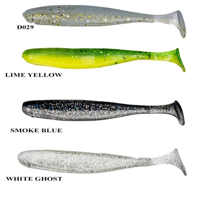 Remixon Look Shad 9 cm. 5 PCS #Lime Yellow