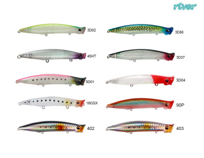 River Pop'n Catch 3D 12.5 cm. 19 gr. Popper