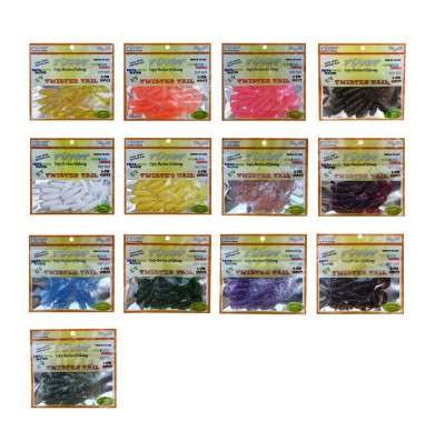 River Twister Tail Silikon 6 cm. 10 PCS