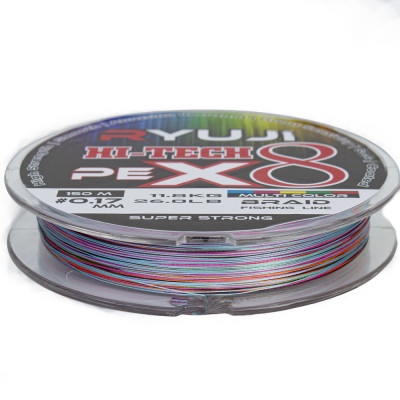 Ryuji Hi-Tech X8 0,13 mm.150 mt. Multicolor İp Misina