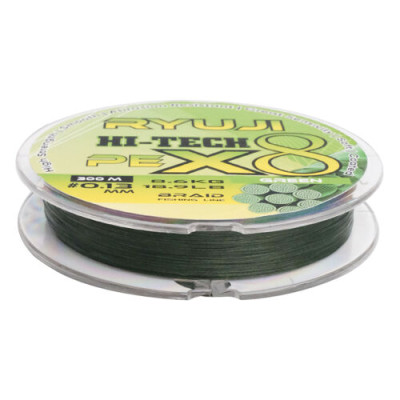Ryuji Hi-Tech X8 0,21 mm.300 mt. Green İp Misina