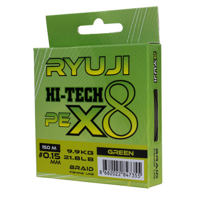 Ryuji Hi-Tech X8 150 mt. Green İp Misina