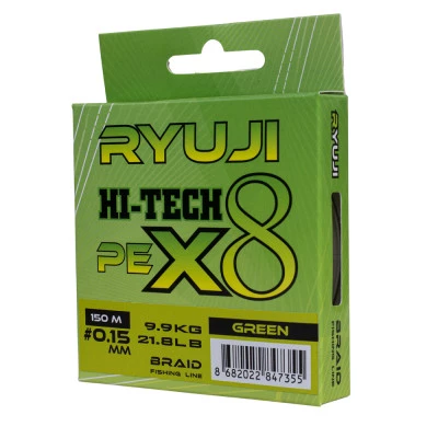 Ryuji Hi-Tech X8 150 mt. Green İp Misina