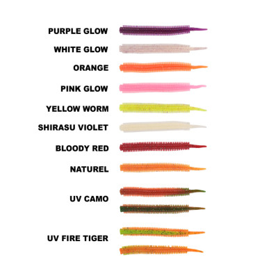 Ryuji Jelly Worm 7,5 cm. 20 PCS LRF Silikon