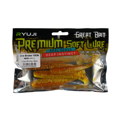 Ryuji Slim Shaker 10 cm. 6 PCS Silikon