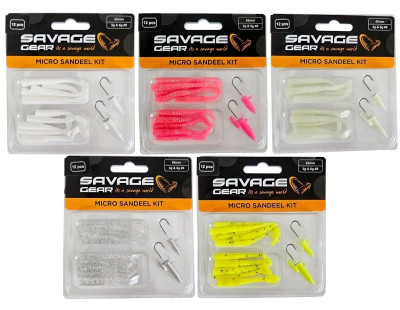 Savage Gear LRF Micro Sandeel Kit 12 PCS (1+1.5+5)