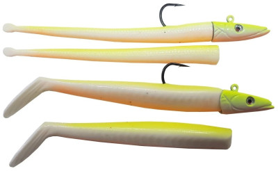 Savage Gear Sandeel&Slug 10 cm. 10 gr. Lemon Back 4+2 Adet Silikon