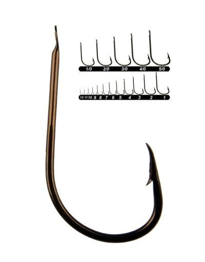 Youvella 1404 Bronz Kısa Pala Dövme Papağan Olta İğnesi #3 nu.