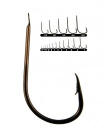 Youvella 1404 Bronz Kısa Pala Dövme Papağan Olta İğnesi #3 nu.